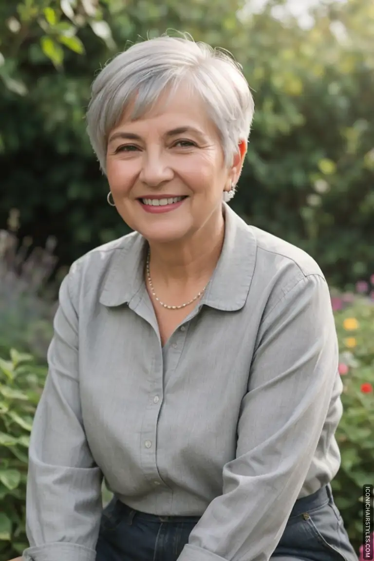 Pixie Cuts For Gray Hair