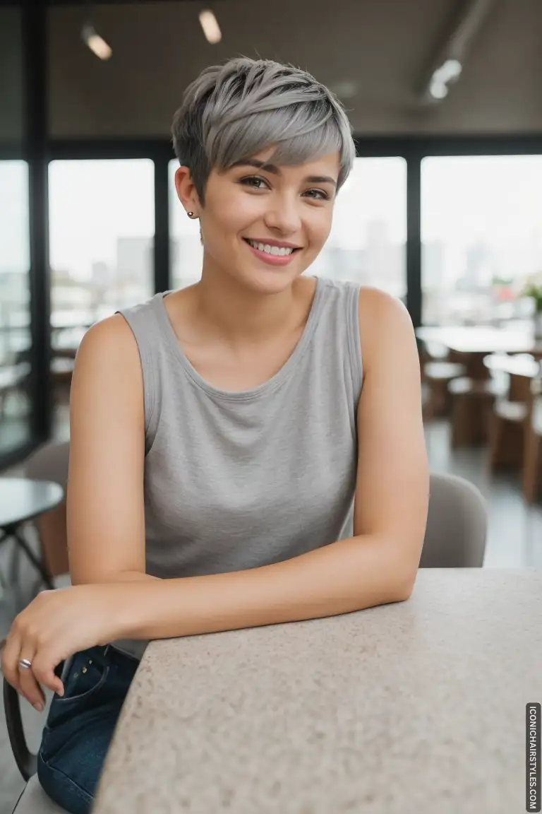 Pixie Cuts For Gray Hair