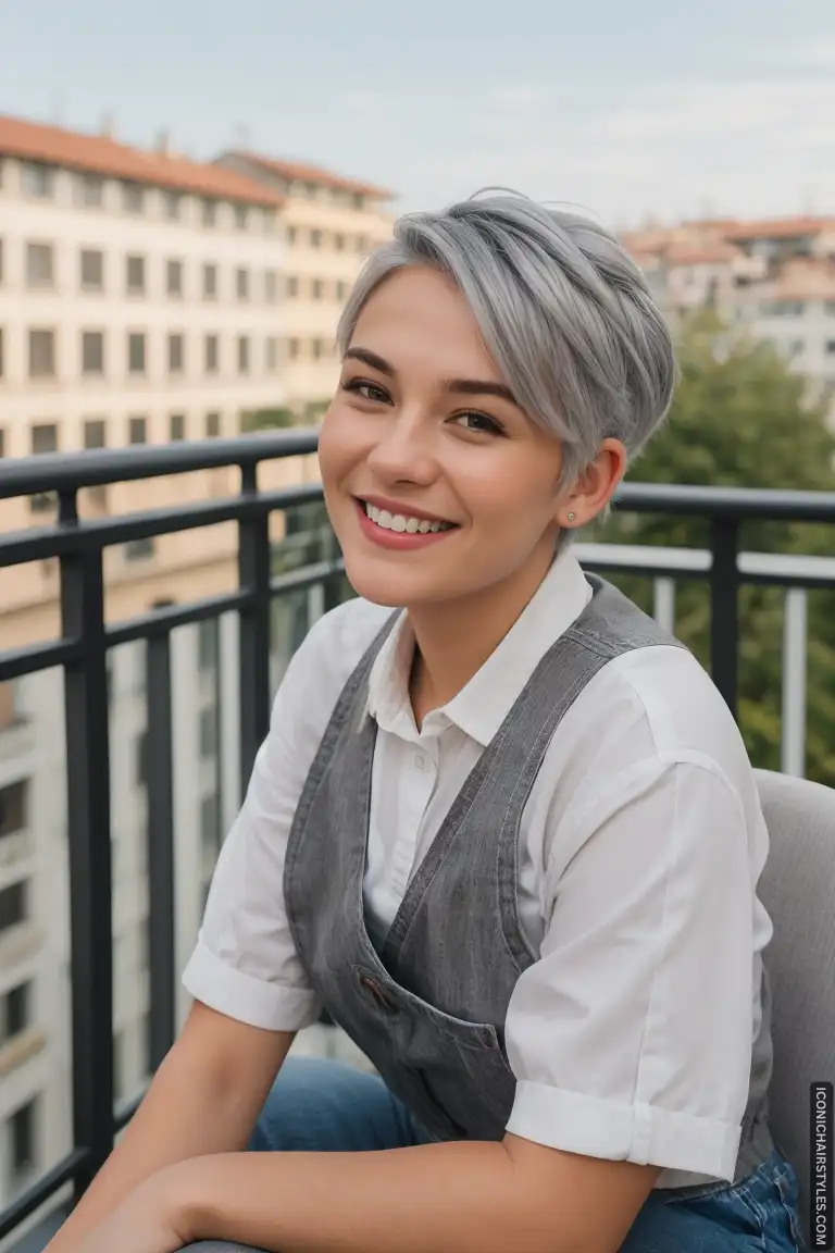 Pixie Cuts For Gray Hair