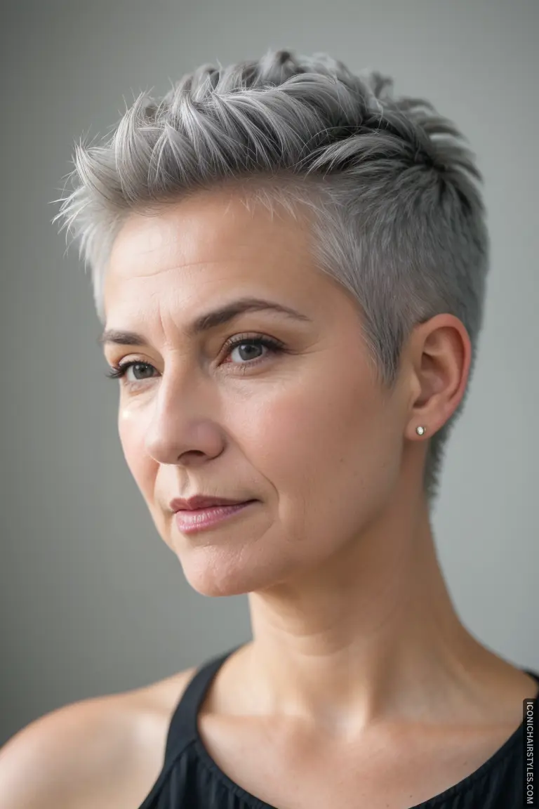 Pixie Cuts For Gray Hair