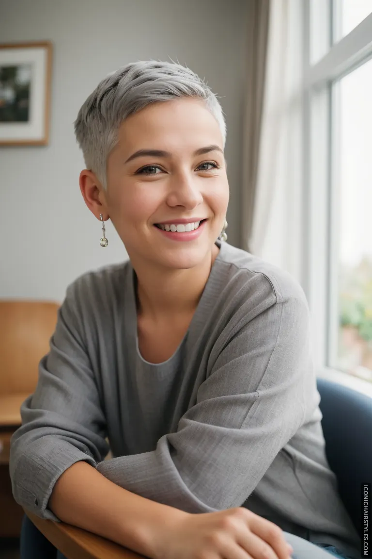 Pixie Cuts For Gray Hair