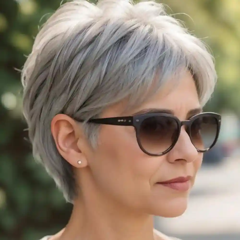 40 Beautiful Pixie Cuts For Gray Hair