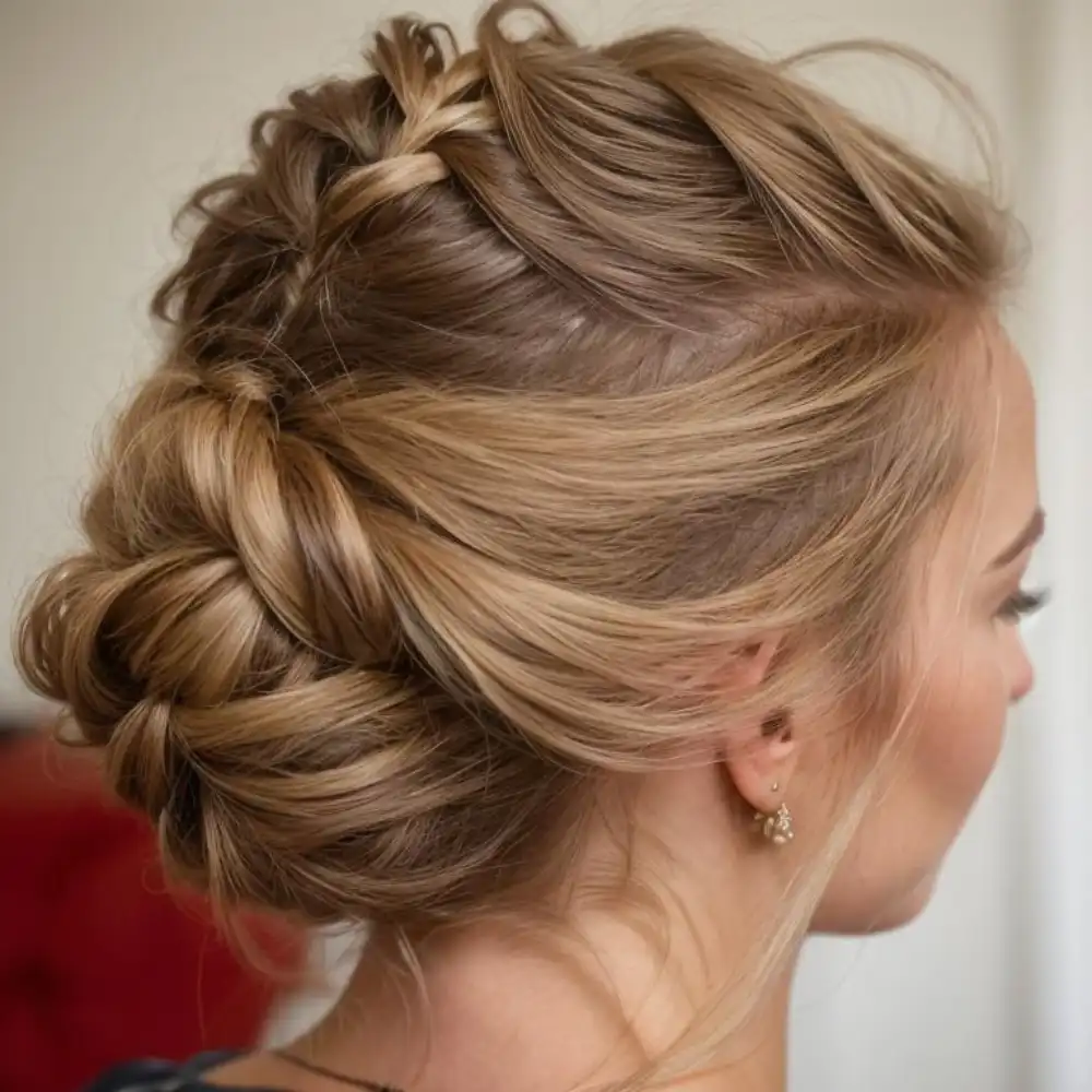 prom hairstyle for medium length hair