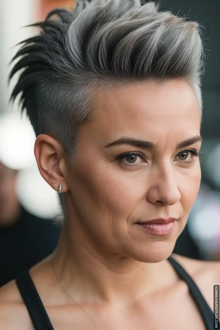 Short Gray Hairstyles for Women Over 50