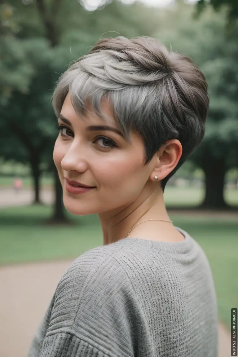 Short Gray Hairstyles for Women Over 50