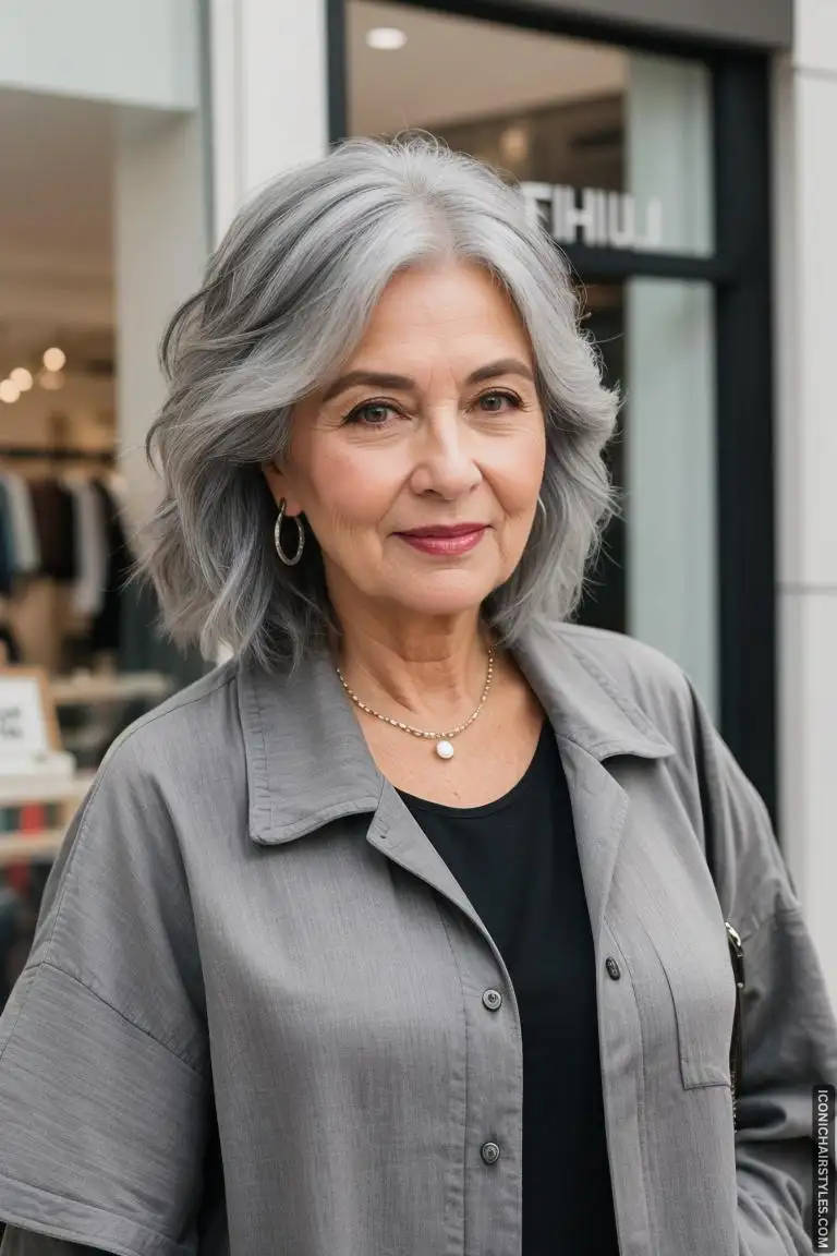 Short Gray Hairstyles for Women Over 50