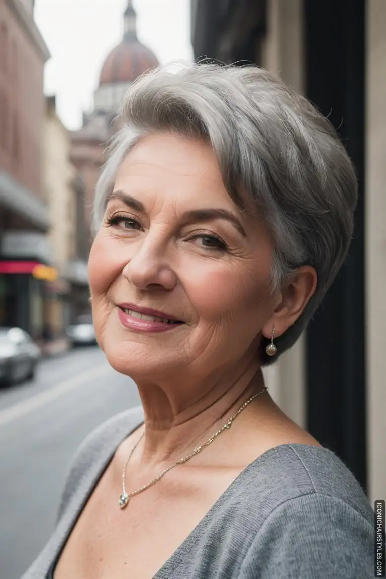 Short Gray Hairstyles for Women Over 50