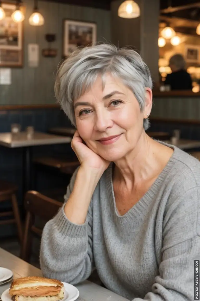 Short Gray Hairstyles for Women Over 50