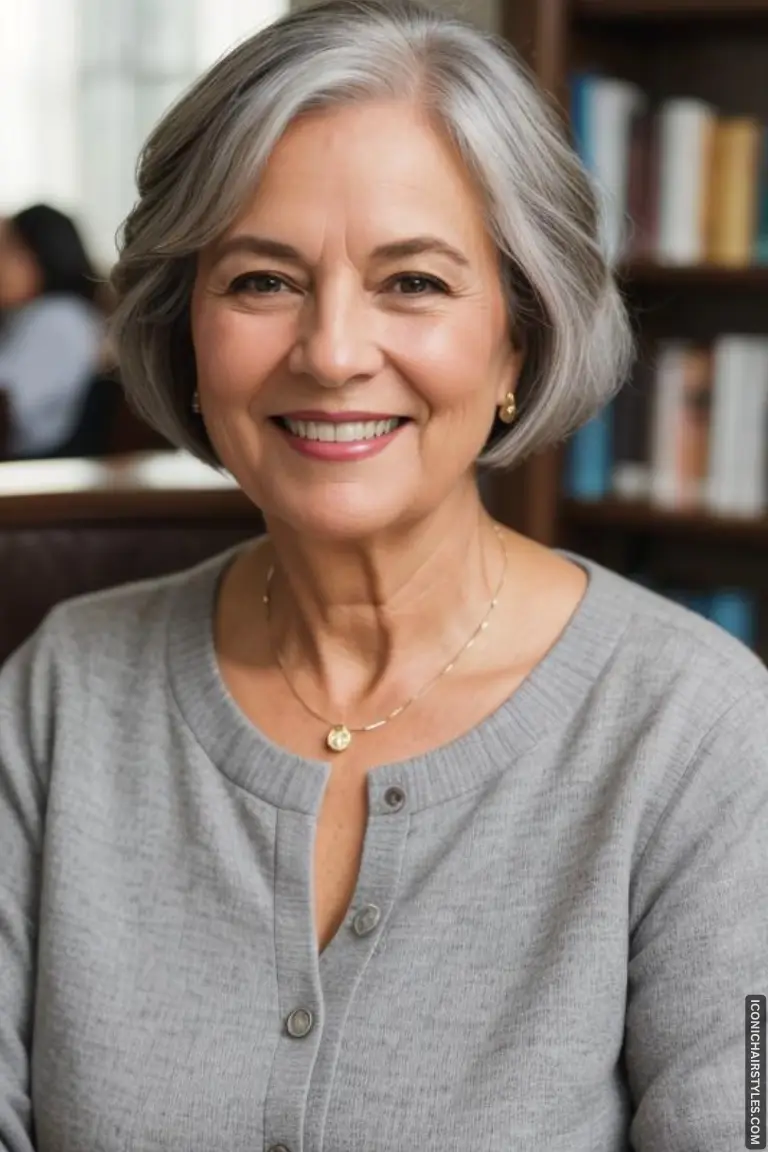 Short Gray Hairstyles for Women Over 50