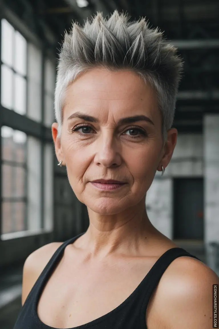 Short Gray Hairstyles for Women Over 50