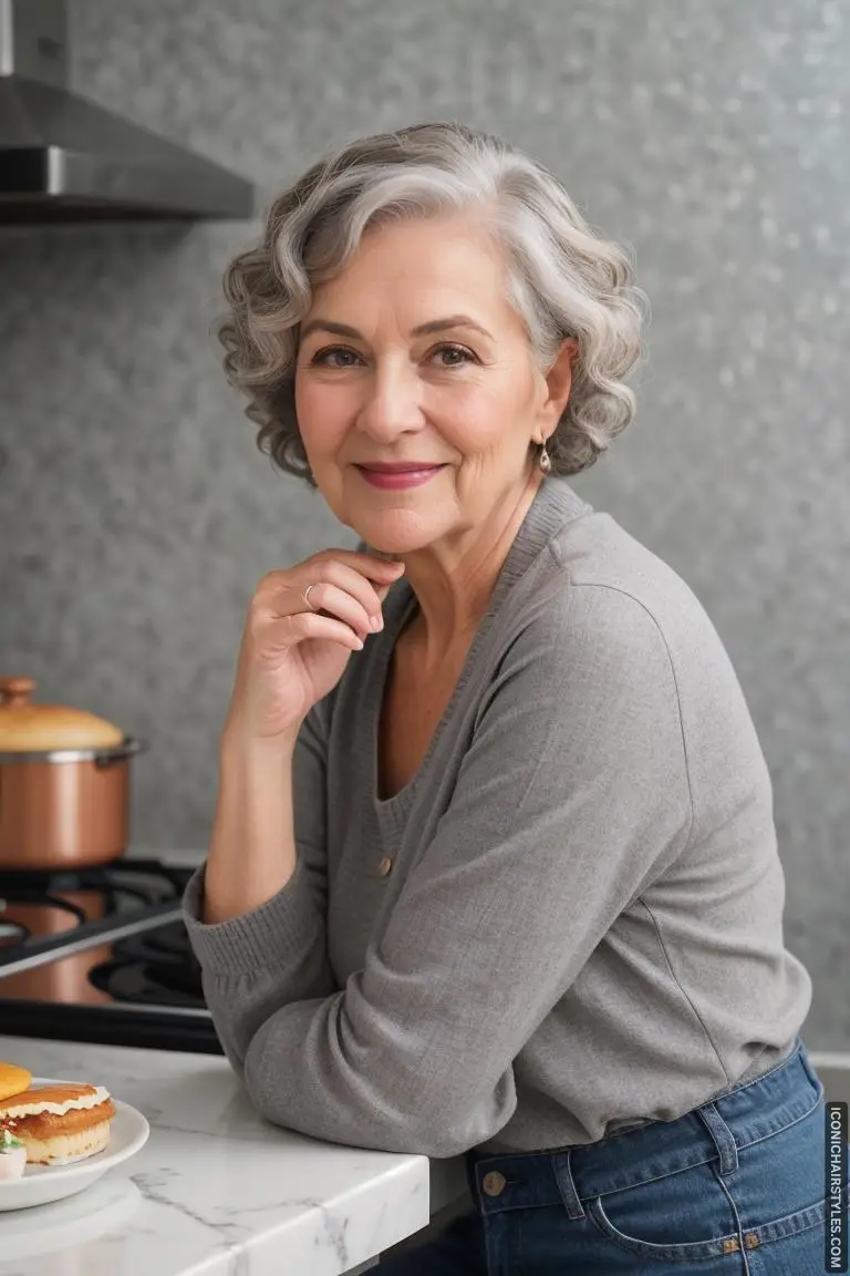 Short Gray Hairstyles for Women Over 50