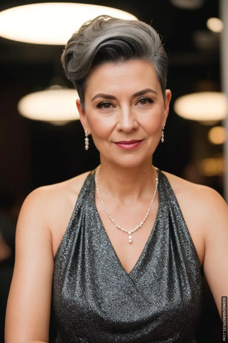 Short Gray Hairstyles for Women Over 50