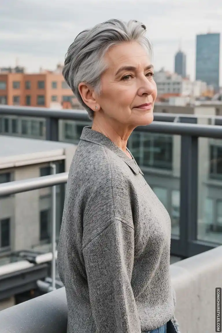 Short Gray Hairstyles for Women Over 50