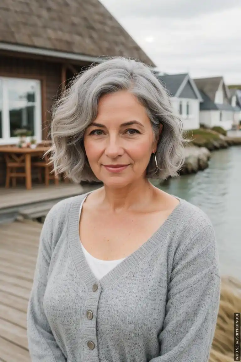 Short Gray Hairstyles for Women Over 50