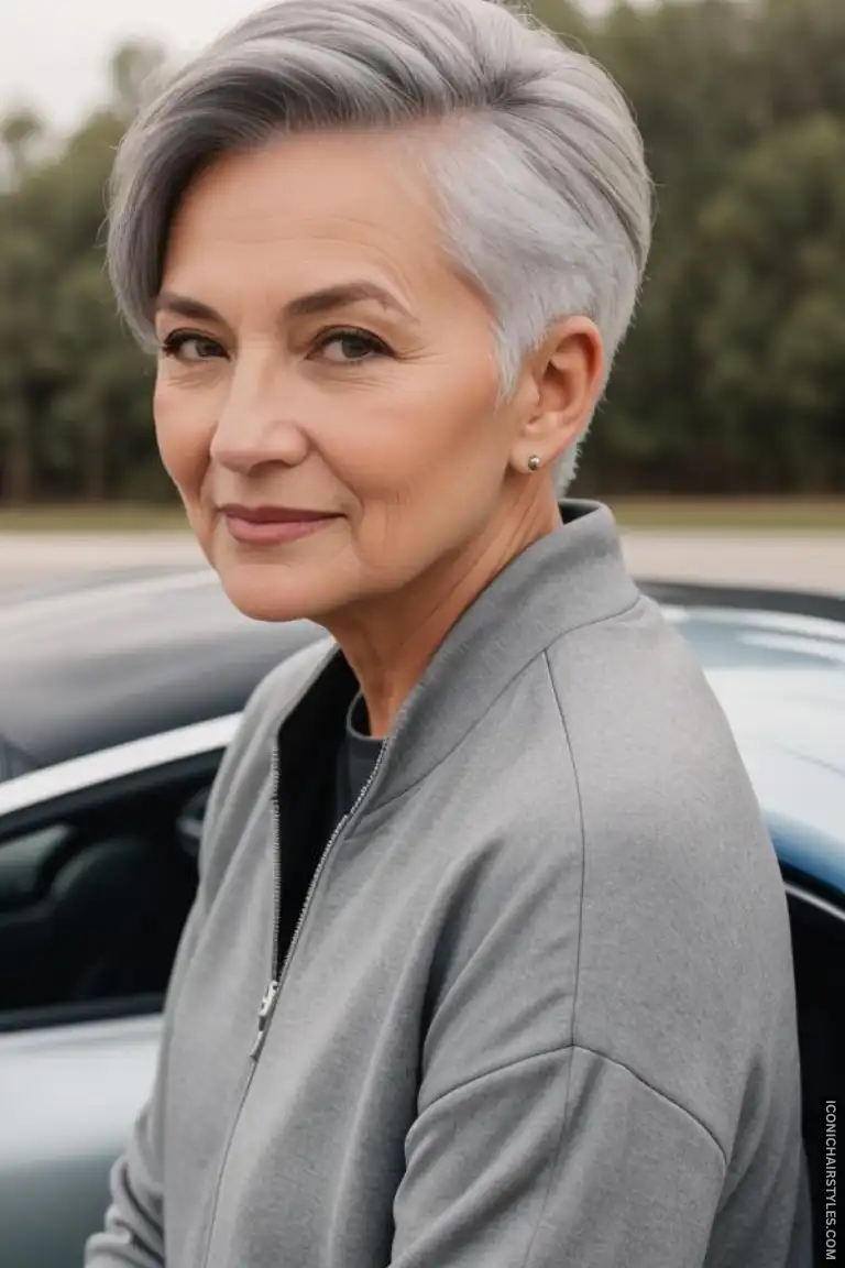 Short Gray Hairstyles for Women Over 50