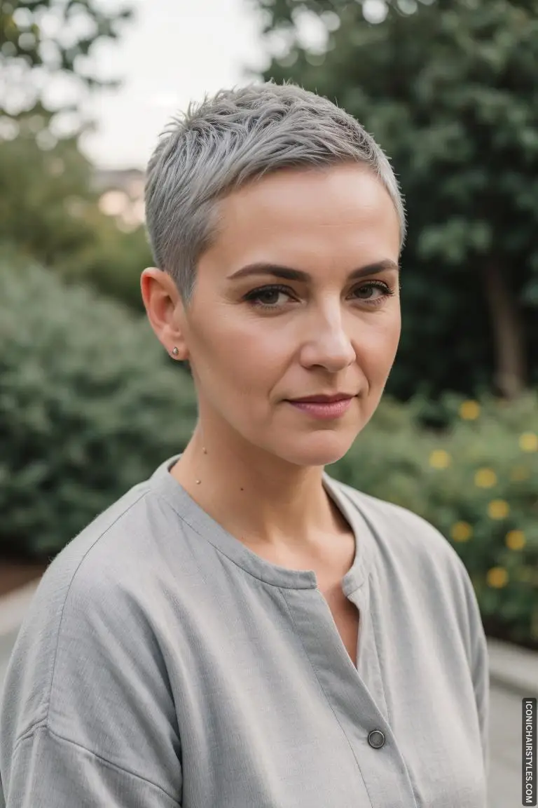 Short Gray Hairstyles for Women Over 50