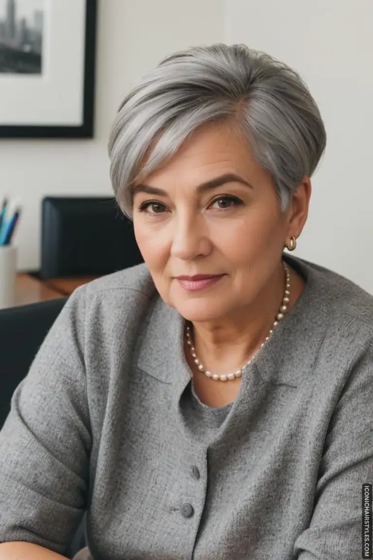 Short Gray Hairstyles for Women Over 50