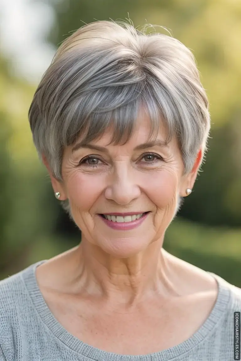 Short Haircuts For Older Women With Fine Hair