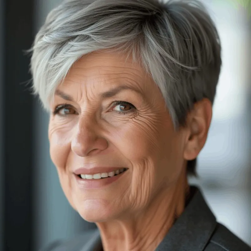 Short Pixie Haircuts for Women Over 63