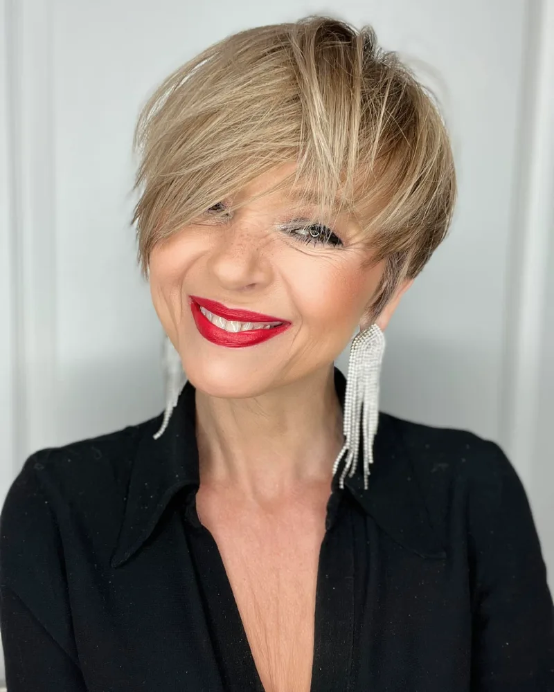 Short Pixie Haircuts for Women Over 80