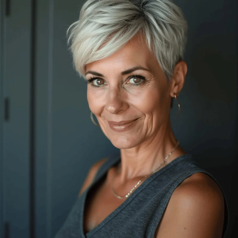 Short Pixie Haircuts for Women Over 56