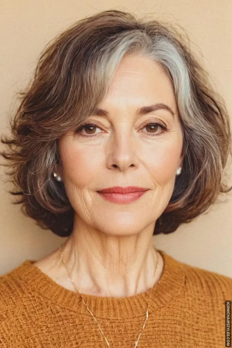 Short Wavy Hairstyles for Women Over 50