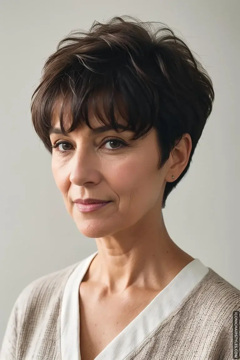 Short Wavy Hairstyles for Women Over 50