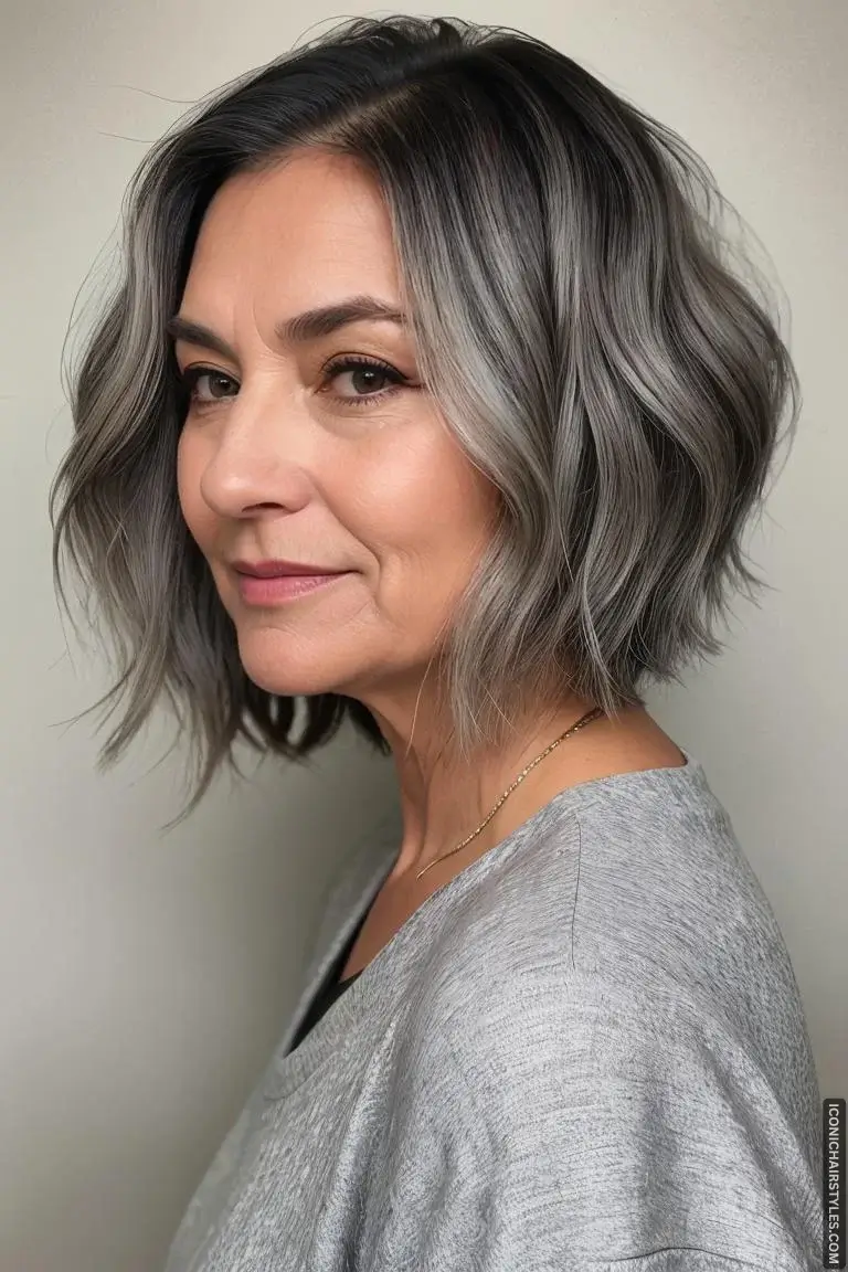 Short Wavy Hairstyles for Women Over 50