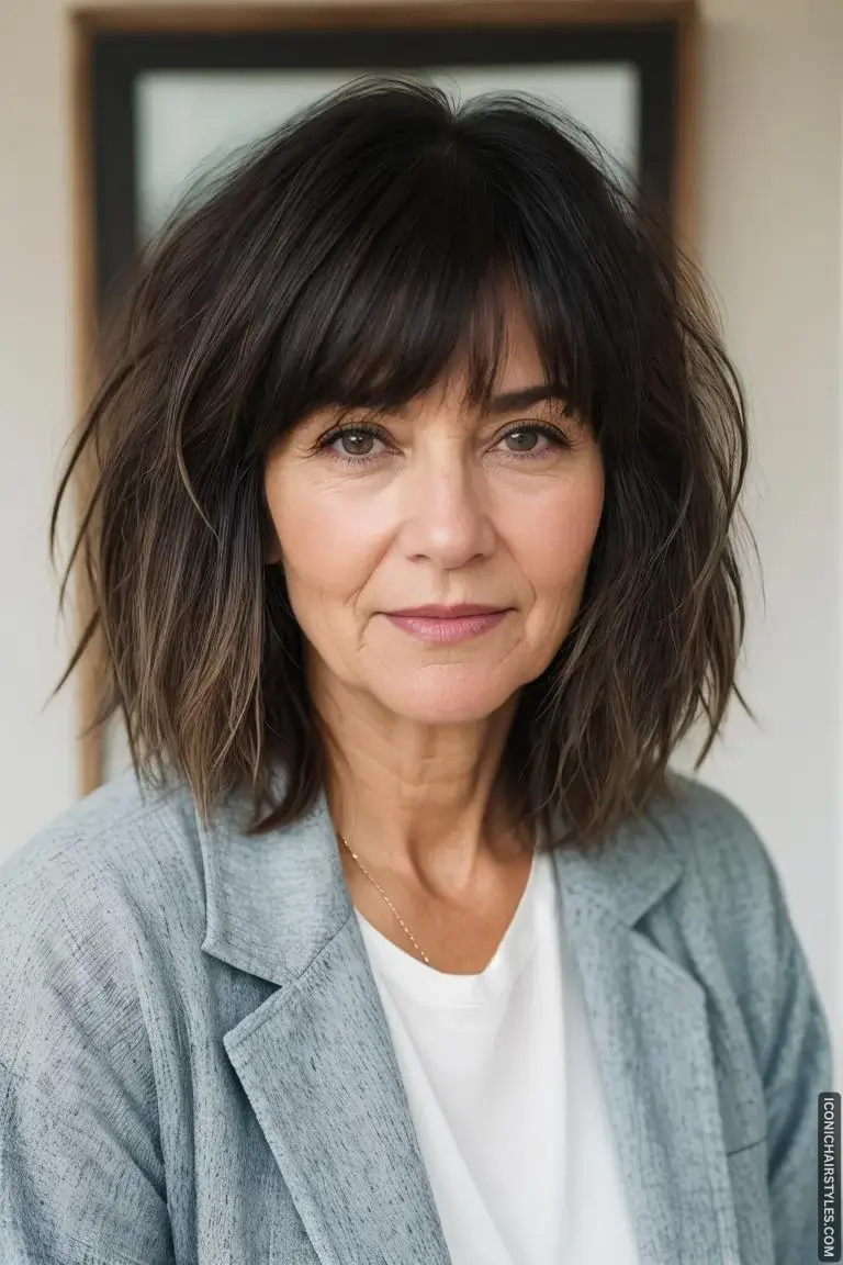 Short Wavy Hairstyles for Women Over 50