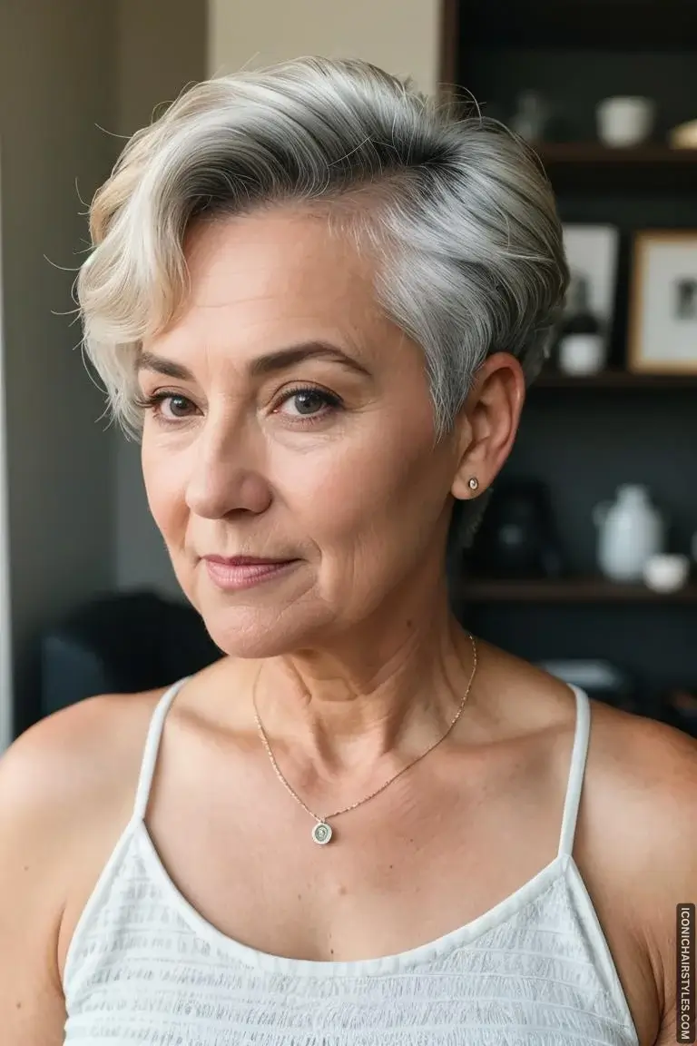 Short Wavy Hairstyles for Women Over 50