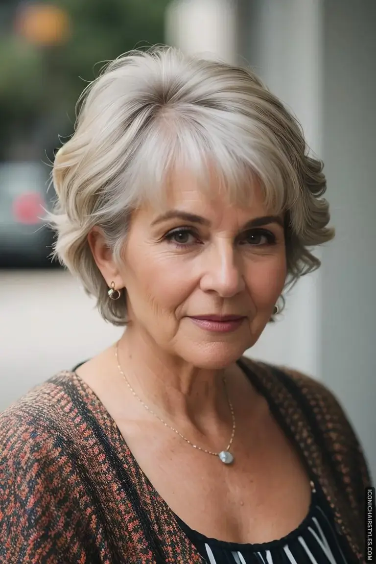 Short Wavy Hairstyles for Women Over 50