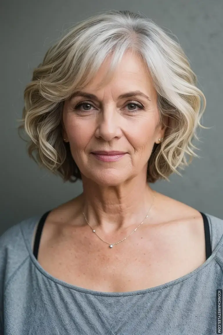 Short Wavy Hairstyles for Women Over 50