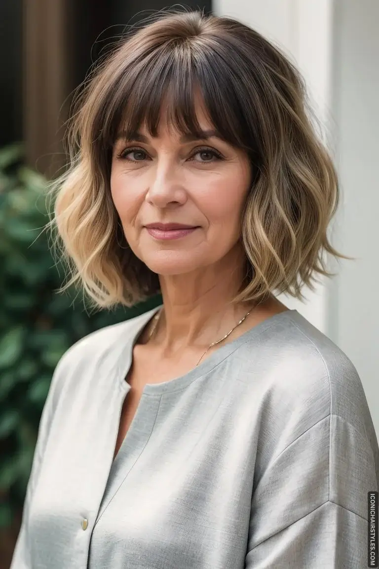 Short Wavy Hairstyles for Women Over 50