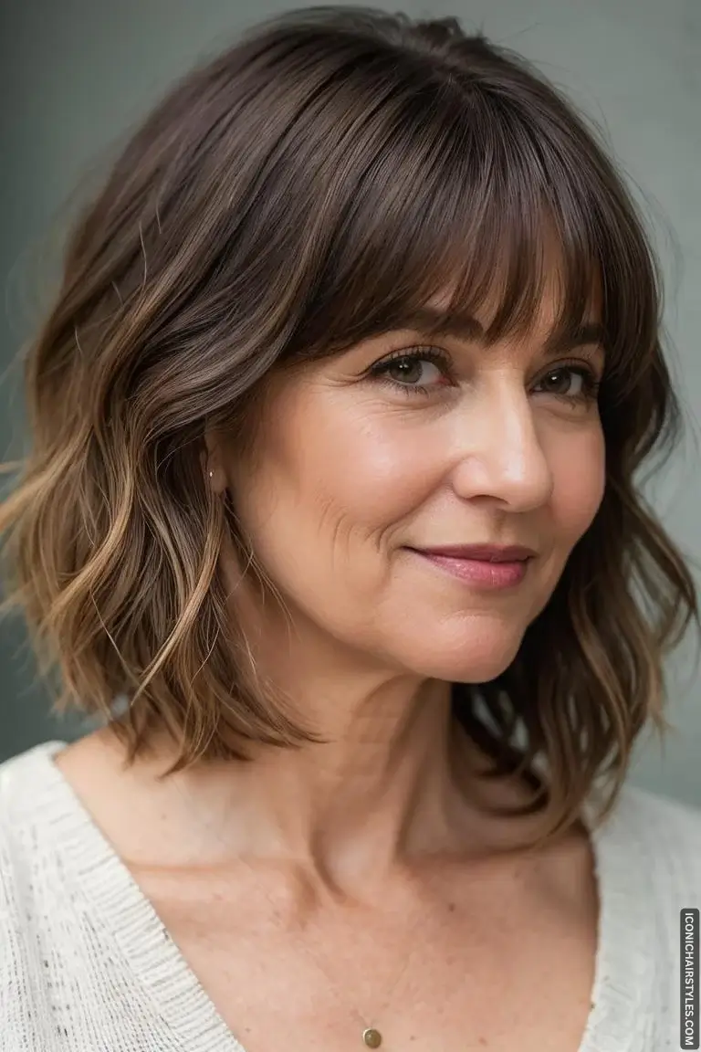 Short Wavy Hairstyles for Women Over 50