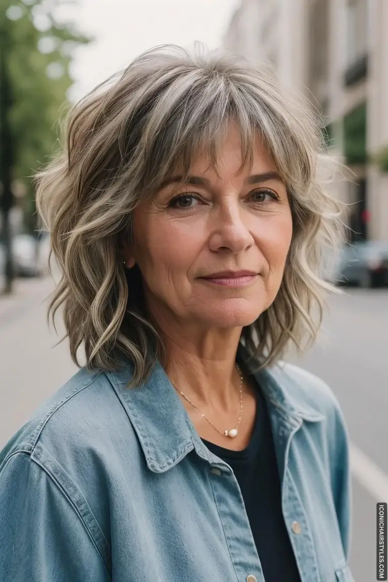 Short Wavy Hairstyles for Women Over 50