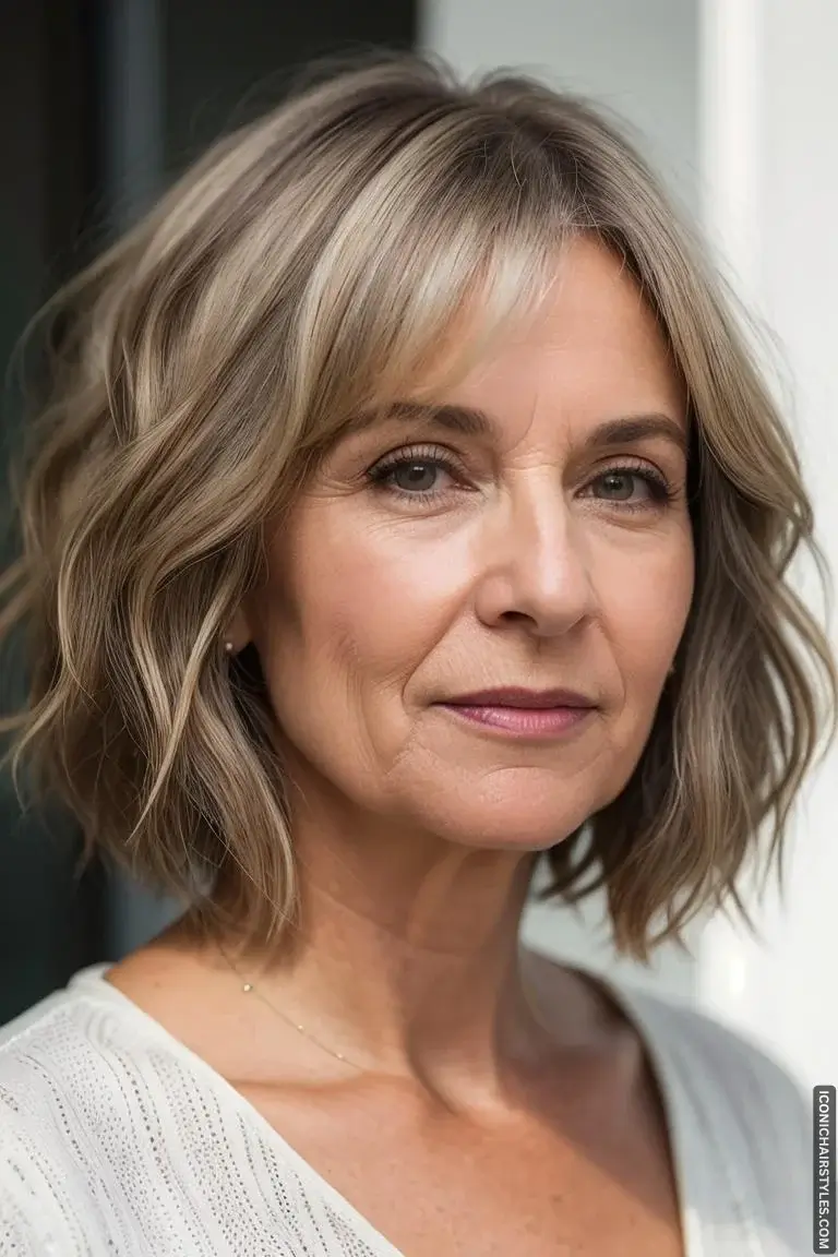 Short Wavy Hairstyles for Women Over 50