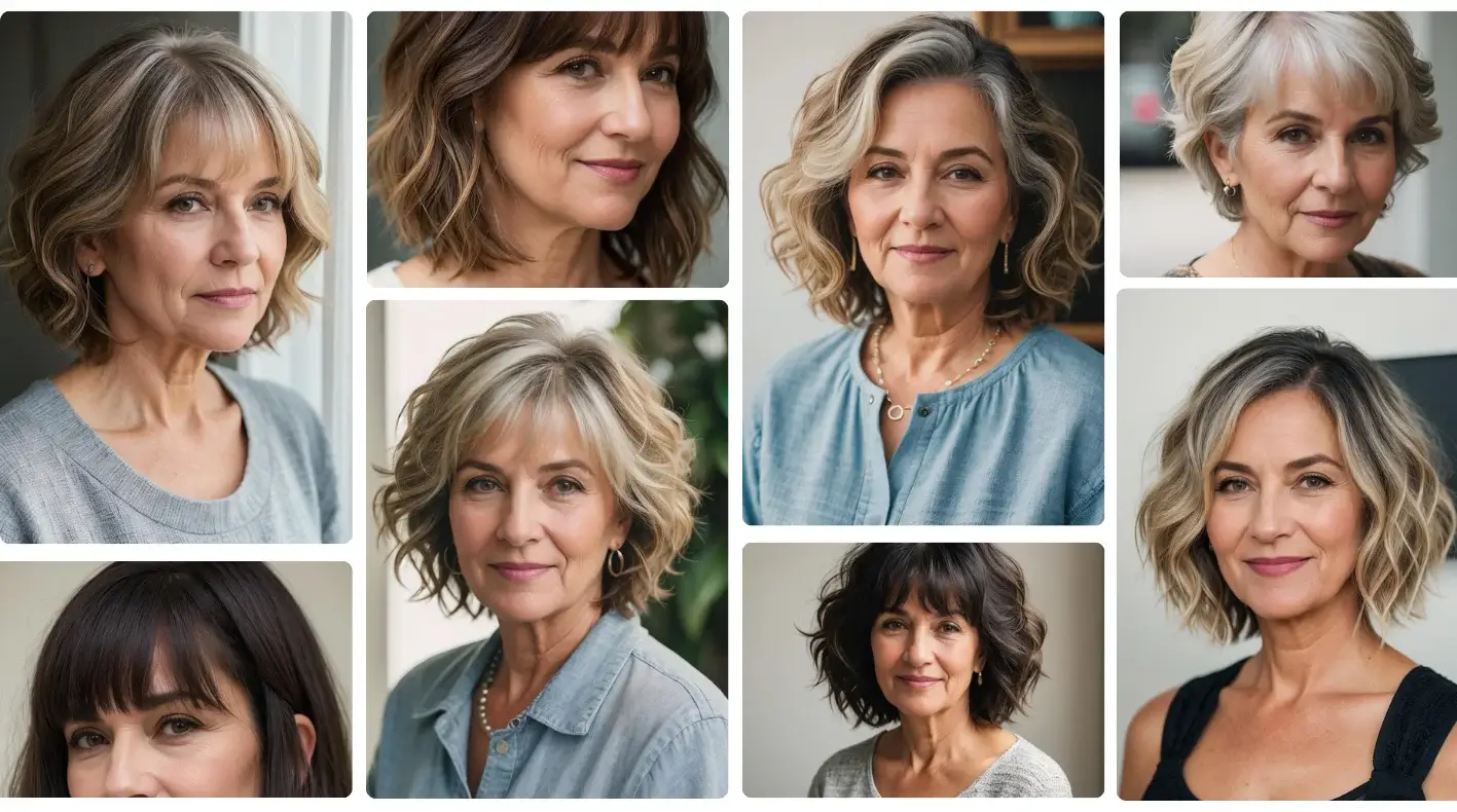 Short Wavy Hairstyles for Women Over 50