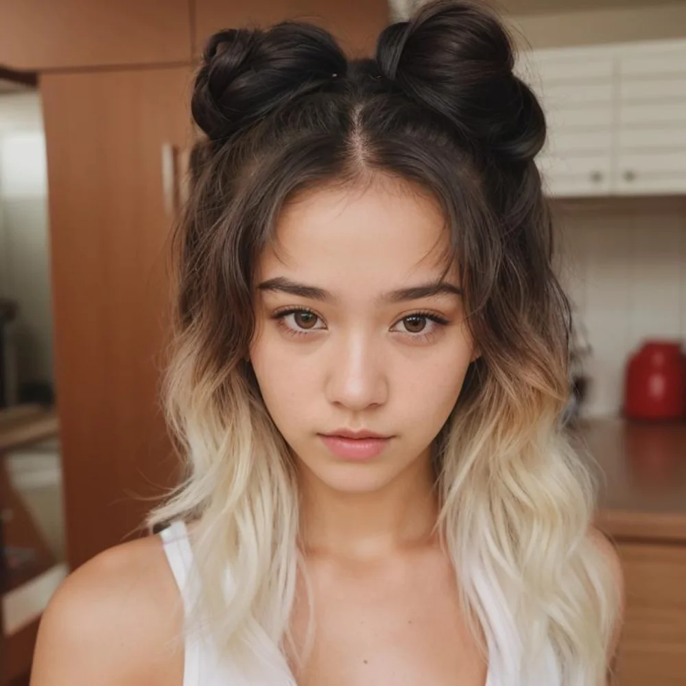 Two Buns Hairstyle