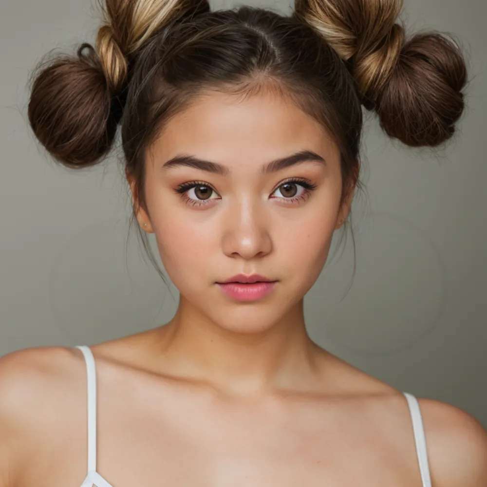 30 Trendy Two Bun Hairstyles