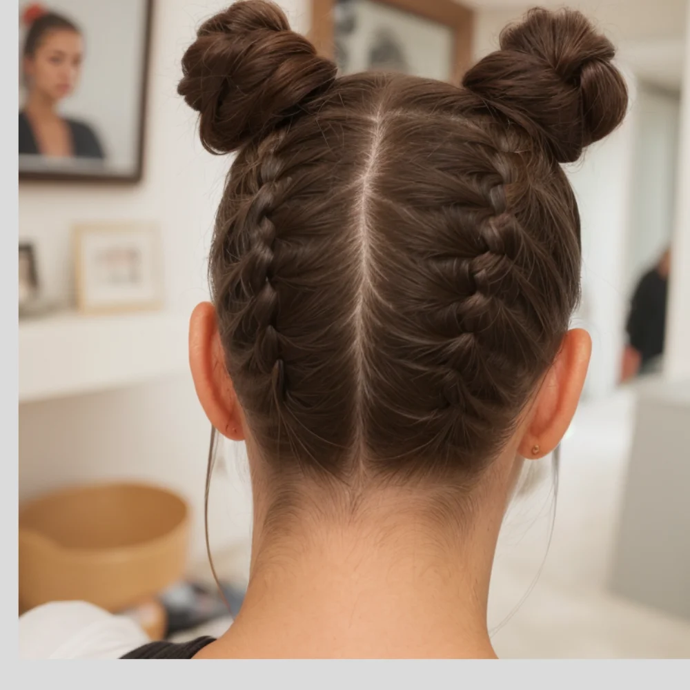 Two Buns Hairstyle