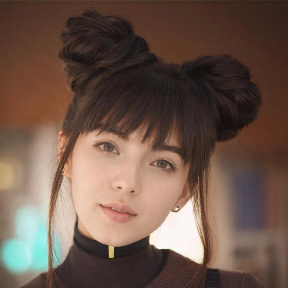 Two Buns Hairstyle