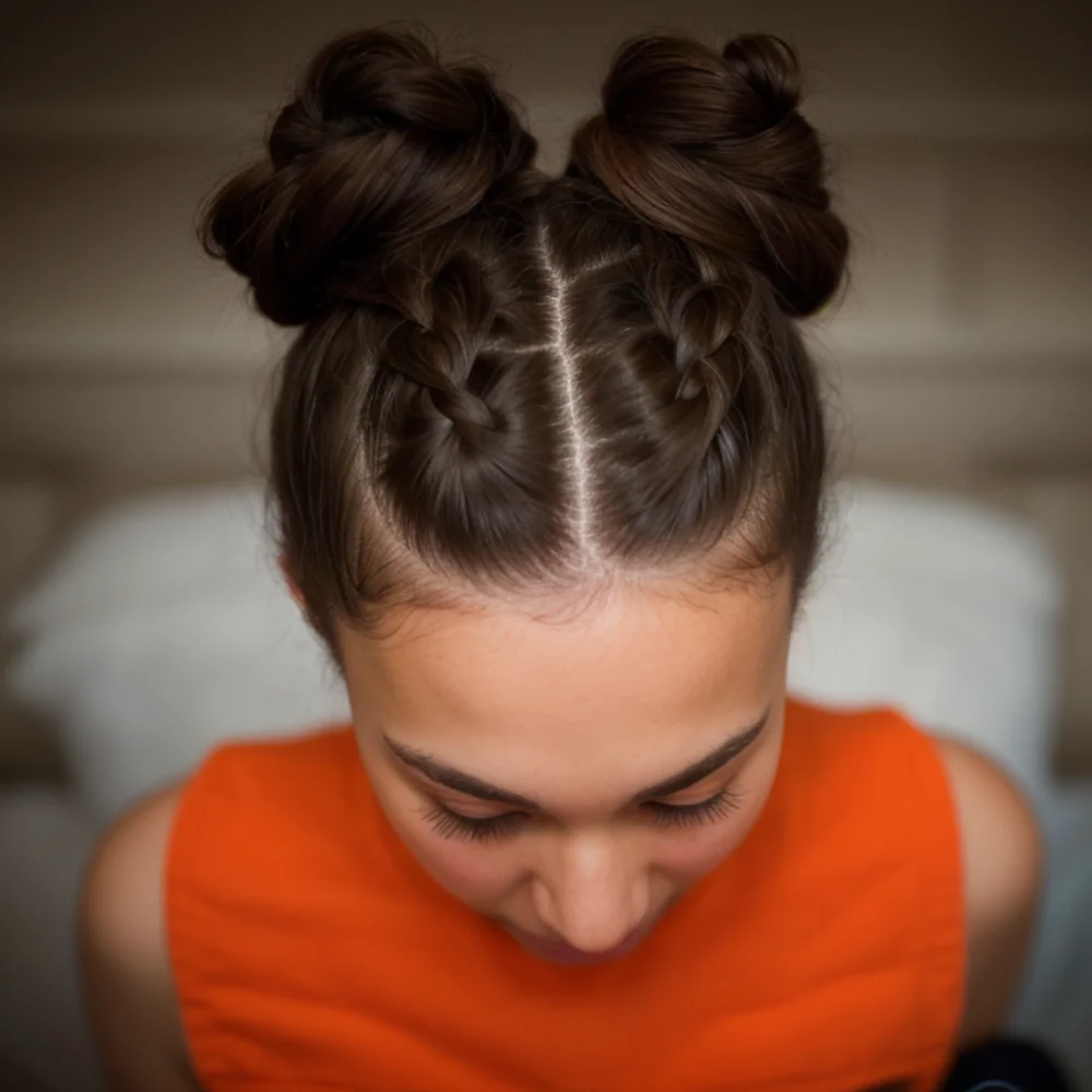 Two Buns Hairstyle