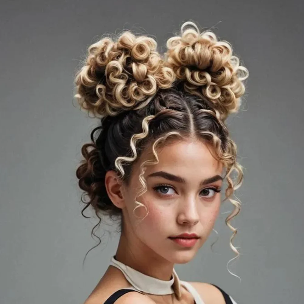 Two Buns Hairstyle