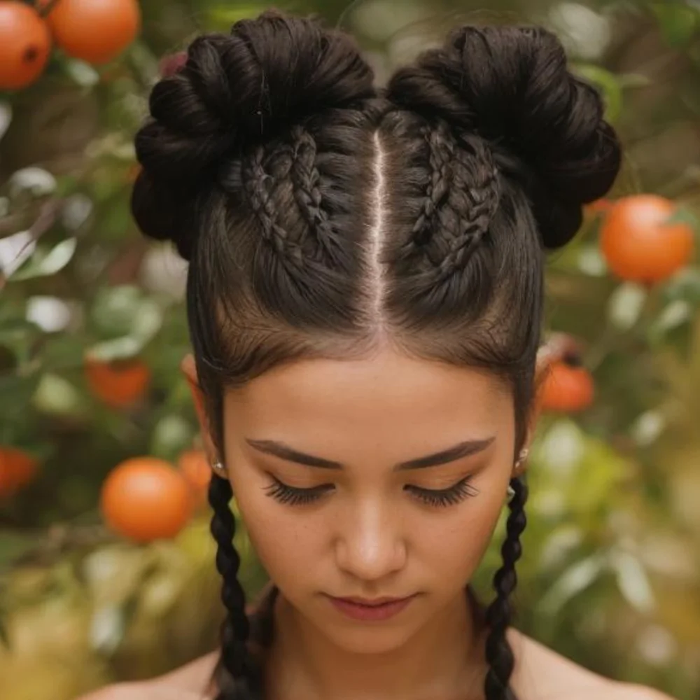 Two Buns Hairstyle